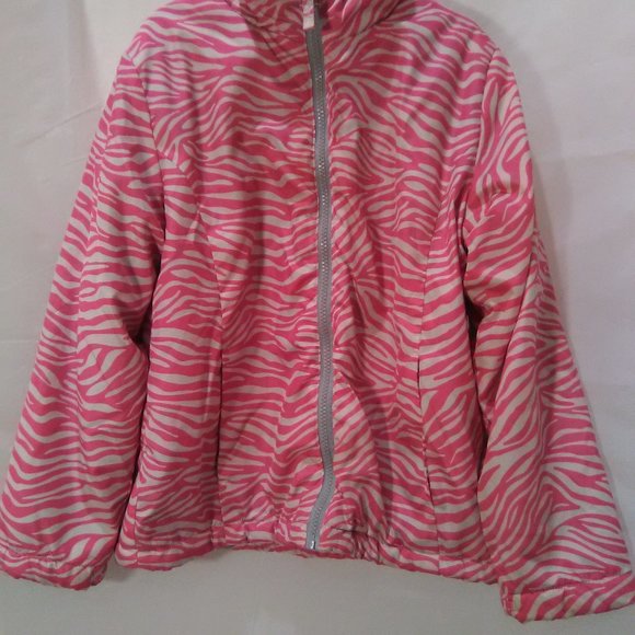 Swiss Tech Girl's  Jacket/Coat Animal Print Color Pink/White Size M 7/8 - Picture 5 of 6